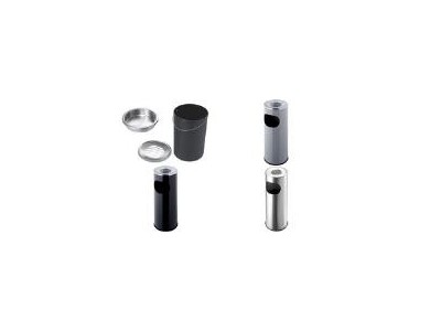 Helit Standascher, rund, schwarz, Durchmesser: 340