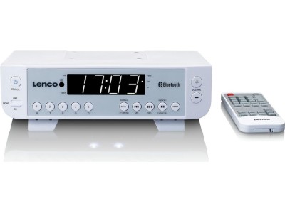 Lenco KCR-100 Radio Uhr Digital Weiß