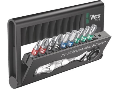Wera Bit-Set 10teilig Bit-Check 10 Zyklop