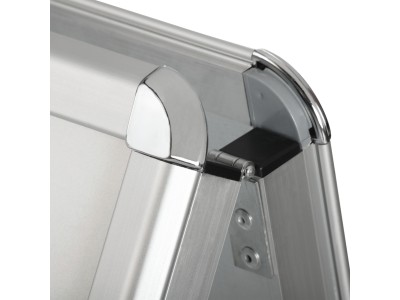 Magnetoplan Plakatständer SP A2, silber-silber eloxiert