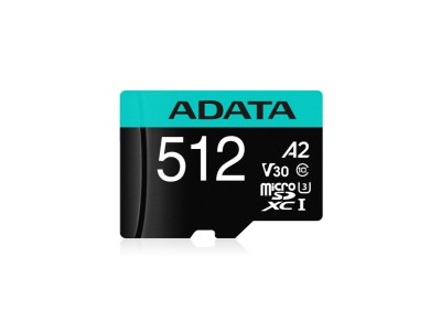 MEMORY MICRO SDXC 512GB W/AD./AUSDX512GUI3V30SA2-RA1