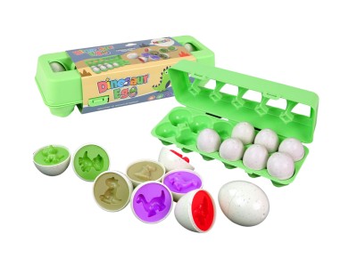 Educational Egg Sorter Set Dinosaurs Puzzle