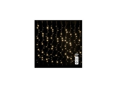 LED Ziemassvētku aizkari-vara stieple 18W 3*3m