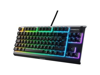 SteelSeries Apex 3 TKL, US, melna