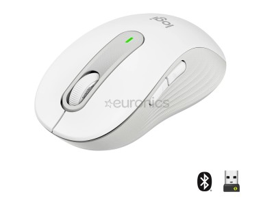 Logitech Signature M650, optiskā, balta/pelēka -