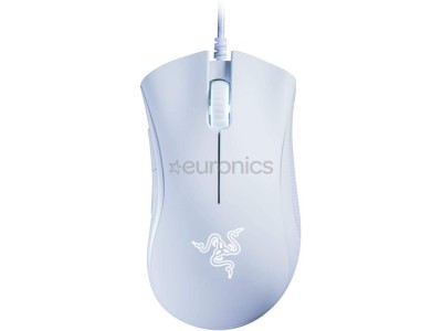 Razer Deathadder Essential, optiskā, balta -