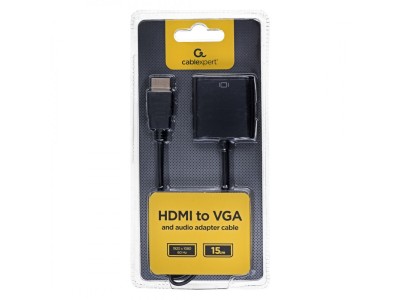 Gembird A-HDMI-VGA-03 video cable adapter 0