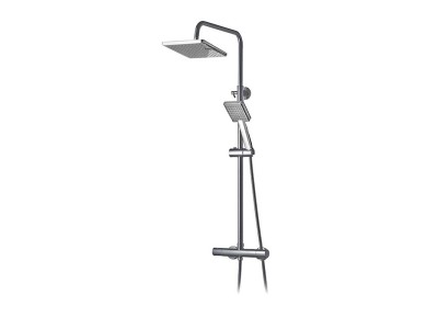 THERMO COLUMN WITH SQUARE SHOWER HEADS