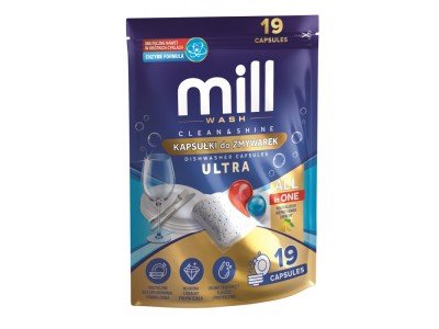 MILL CLEAN&SHINE Ultra Dishwasher Capsules, 19