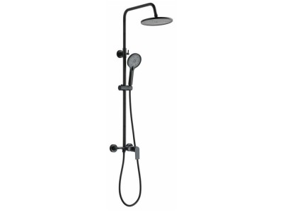 SHOWER SET RIKIA WITH MIXER BLACK