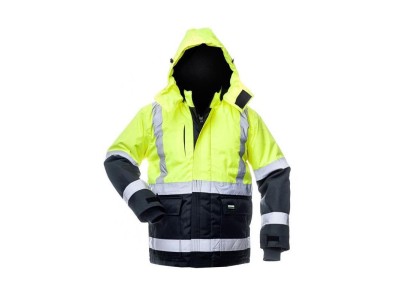 JACKET CANVAS HI-VIS WJ-8946 YEL/BLU XL