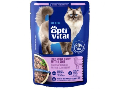 OPTIVITAL Tasty shreds in gravy with