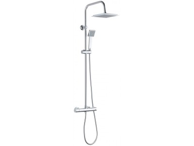 Rain shower with thermostatic mixer
