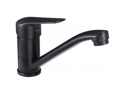 Basin mixer with swivel spout
