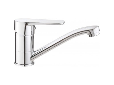 Basin mixer with swivel spout