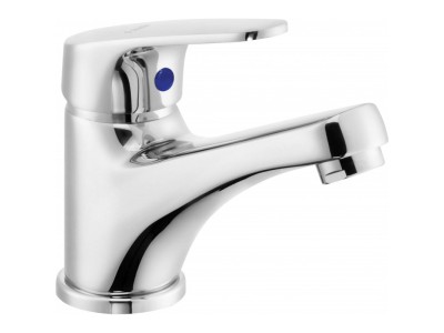Basin mixer with lever for cold
