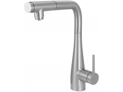 Kitchen faucet with water filter connection