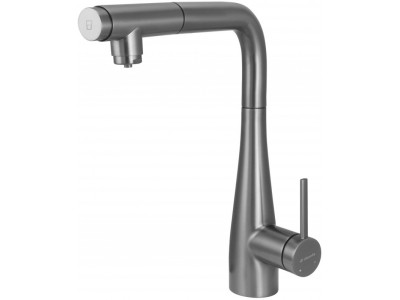 Kitchen faucet with water filter connection