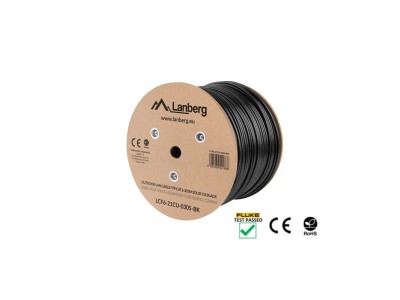 Lanberg LCF6-21CU-0305-BK networking cable Black 305