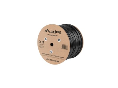 Lanberg LCF6-21CU-0305-BK networking cable Black 305