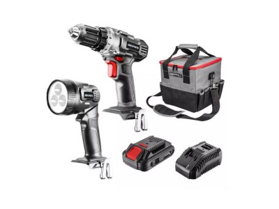 Cordless power tool set: drill driver