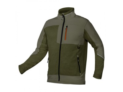Softshell sweatshirt OUTDOOR, green, size S