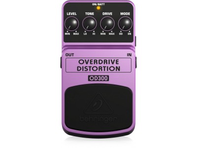 Behringer OD300 effects pedal Purple, Black