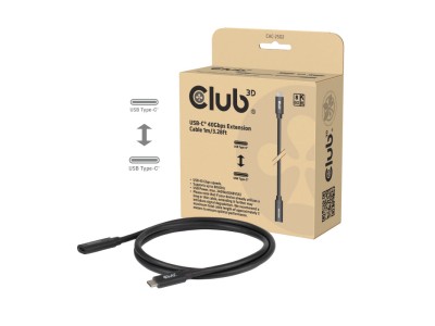 CLUB3D USB-C® 40Gbps Extension Cable 1m/3