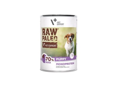 VETEXPERT Raw Paleo Puppy Monoprotein Duck