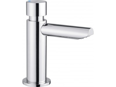 Timed washbasin mixer