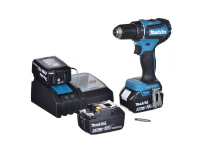 MAKITA DDF485RF3J Cordless Drill 3x 18V