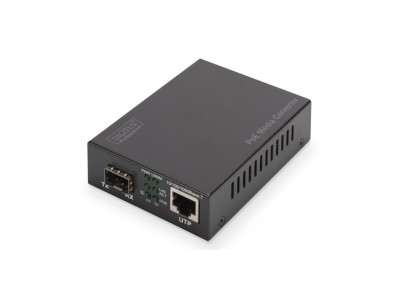 Digitus Gigabit PoE media converter, RJ45