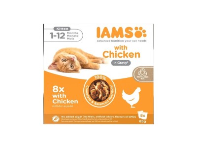 IAMS DELIGHTS Kitten in Gravy box