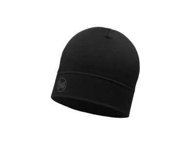 BUFF MERINO LIGHTWEIGHT BEANIE SOLID BLACK