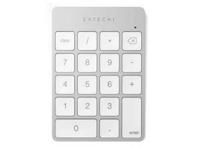 Satechi ALUMINUM RECHARGEABLE BT KEYPAD SILV
