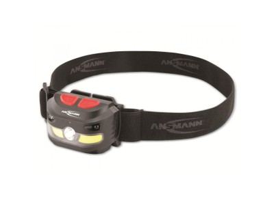 Ansmann HD250RS Black Headband flashlight COB