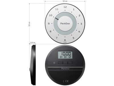 Needit ParkOne parking disc Black, White