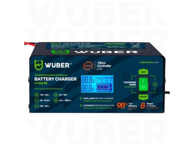 Microprocessor-controlled car battery charger 10 A