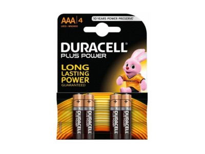Baterijas Duracell AAA Alkaline 4pack