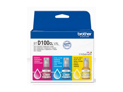 Tinte Brother BTD100CL Yellow Cyan Magenta