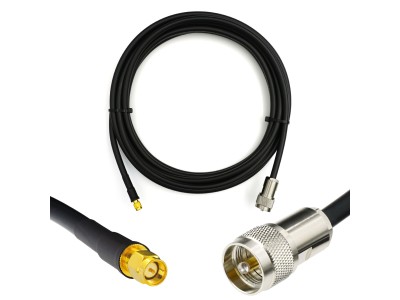 PL259 to SMA Male 3m Coaxial