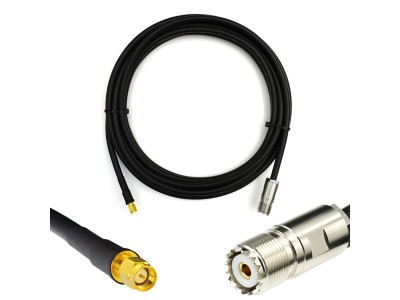 SO239 to SMA Male 1m Coaxial
