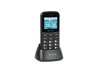 BLOW Black Senior Phone with Stand