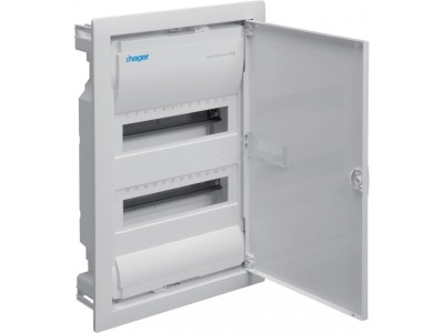Flush-mounted cabinet with metal door, 2