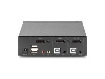 Digitus KVM Switch, 2x1 DP, DP