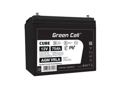 Green Cell AGM12V75AH-J UPS battery Sealed