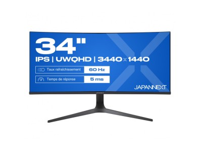 JAPANNEXT JN-IPS340UWQHD60C-C65W-HS-W computer monitor 86.4