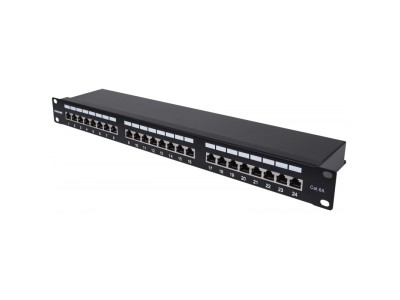 Intellinet Patch Panel, Cat6a, FTP, 24-Port