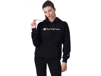 Champion Hooded Women`s Sweatshirt Black 117529