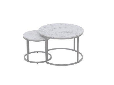 TABLE COFFEE PAOLA WHITE 60X40CM